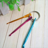 Single Head Knitting Key Ring Crochet Color Keychain Short Crochet Set
